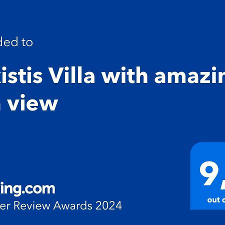 Alkistis Villa With Amazing Sea View Maroulas Exterior photo